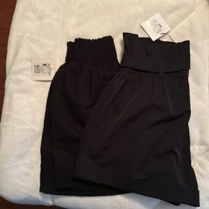2 pair NWT black shorts size XS